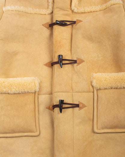 The Real McCoy's MJ21123 Mouton Duffle Coat Beige Detail 2