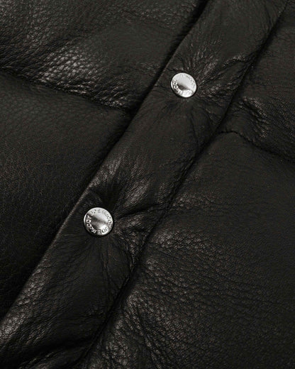 The Real McCoy's MJ22119 Deerskin Down Vest Black Buttons