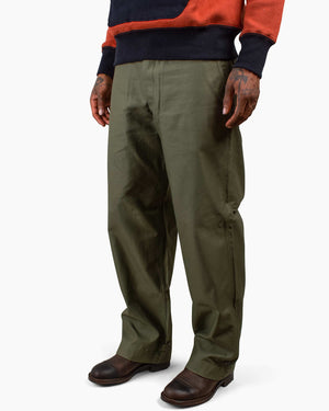 The Real McCoy's MP20103 Trousers, Field, Cotton O.D. Olive Close