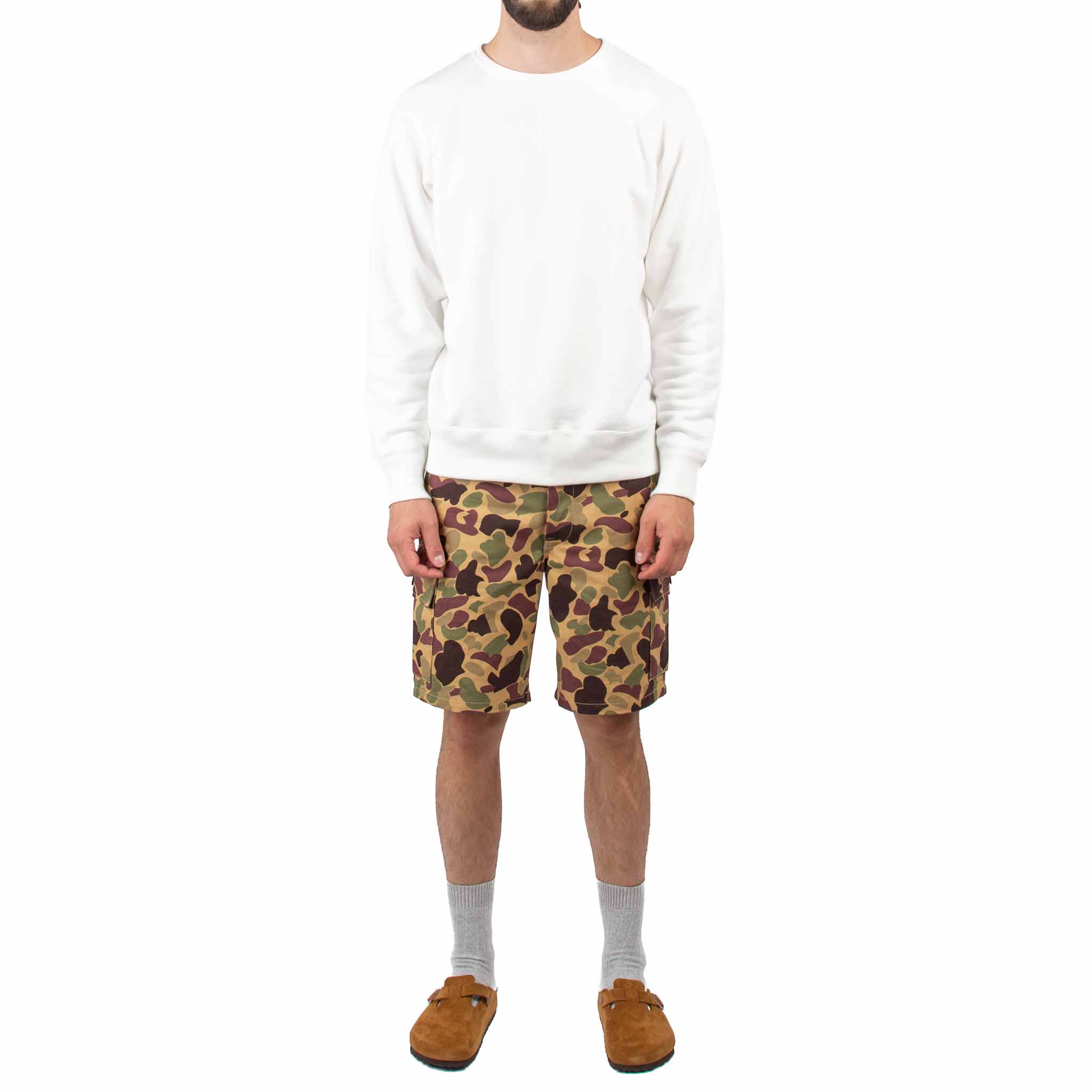 The Real McCoy's MP21006 Beo Gam Camouflage Shorts Beige Model