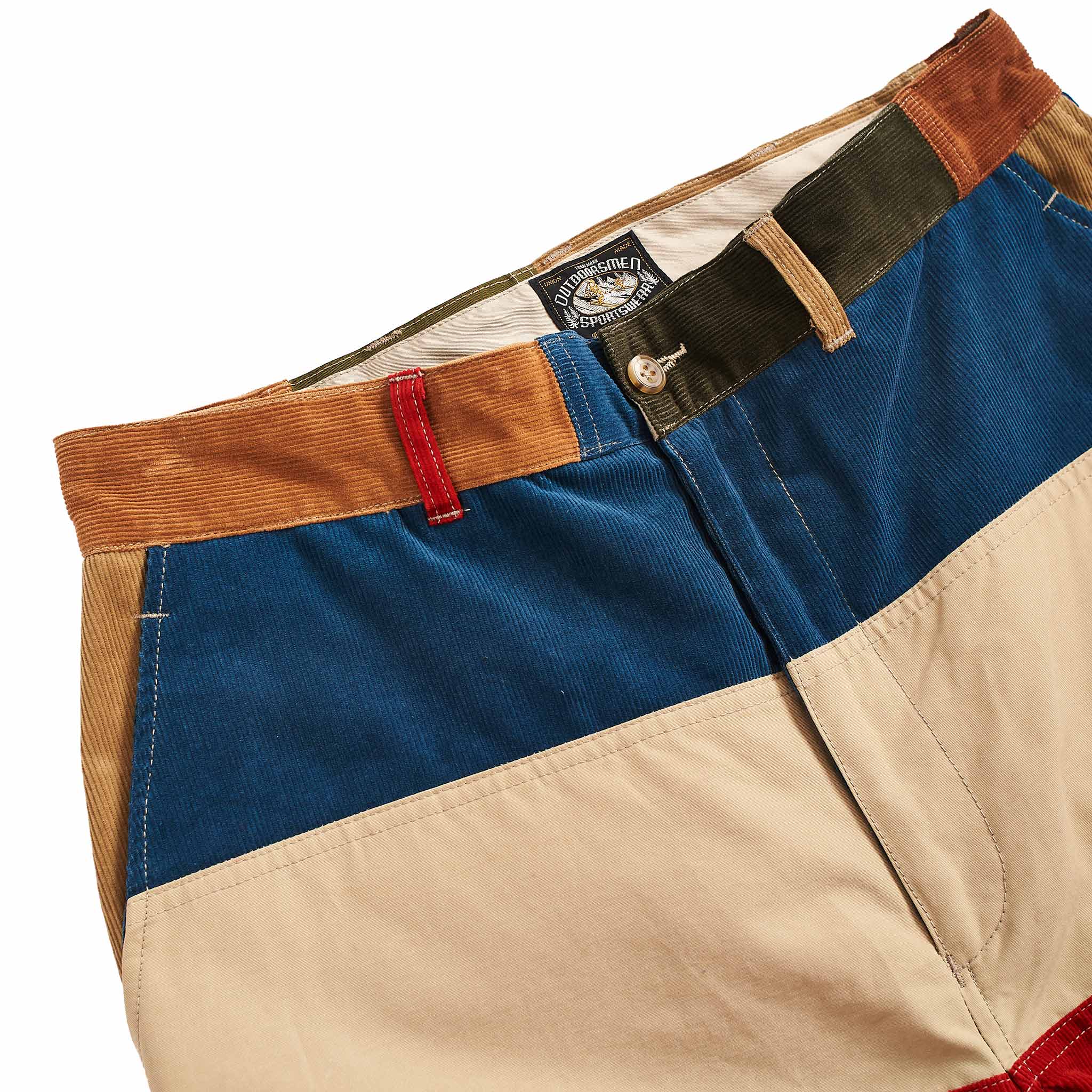 The Real McCoy's MP21011 Multicolour Corduroy Hunting Trousers Tricolour