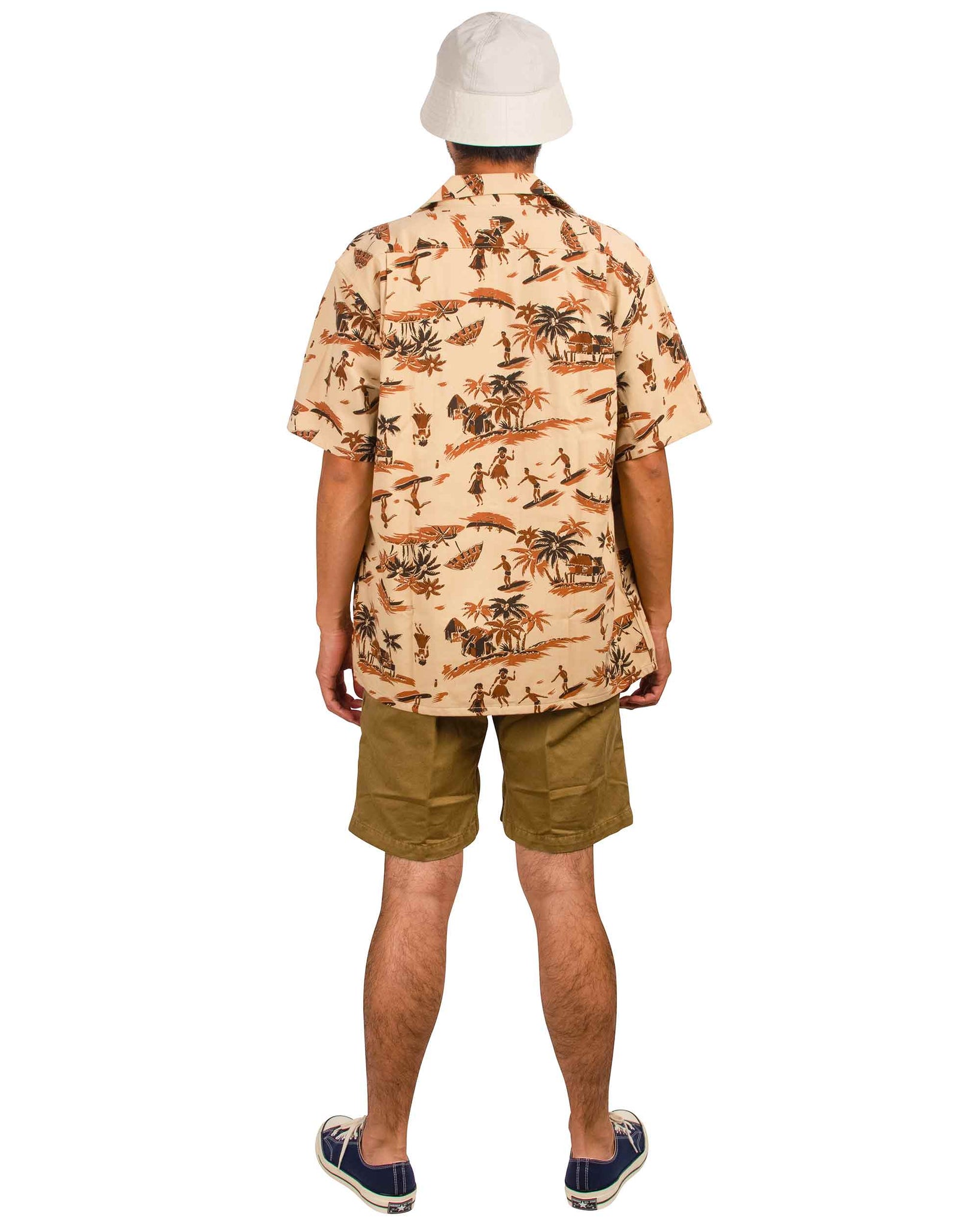 The Real McCoy's MP21017 Climbers' Shorts (Over-Dyed) Khaki Back