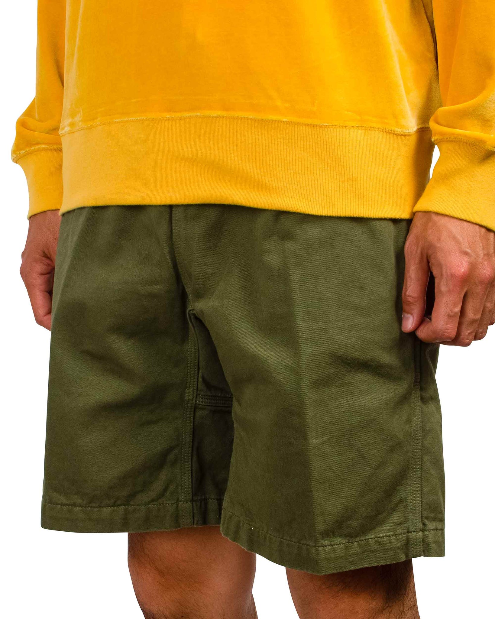 The Real McCoy's MP21017 Climbers' Shorts (Over-Dyed) Olive Close