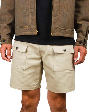 The Real McCoy's MP22013 Outdoor Utility Shorts / Pique Ivory Close