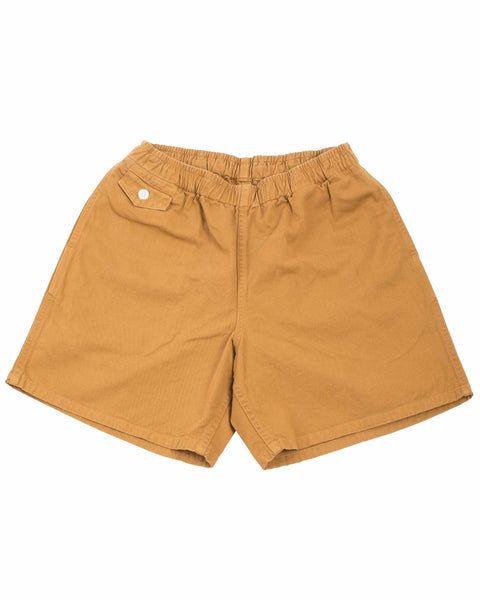 The Real McCoy's MP22015 Cotton Drill Swim Shorts (Over-Dyed) Chestnut
