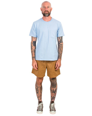 The Real McCoy's MP22015 Cotton Drill Swim Shorts (Over-Dyed) Chestnut Model