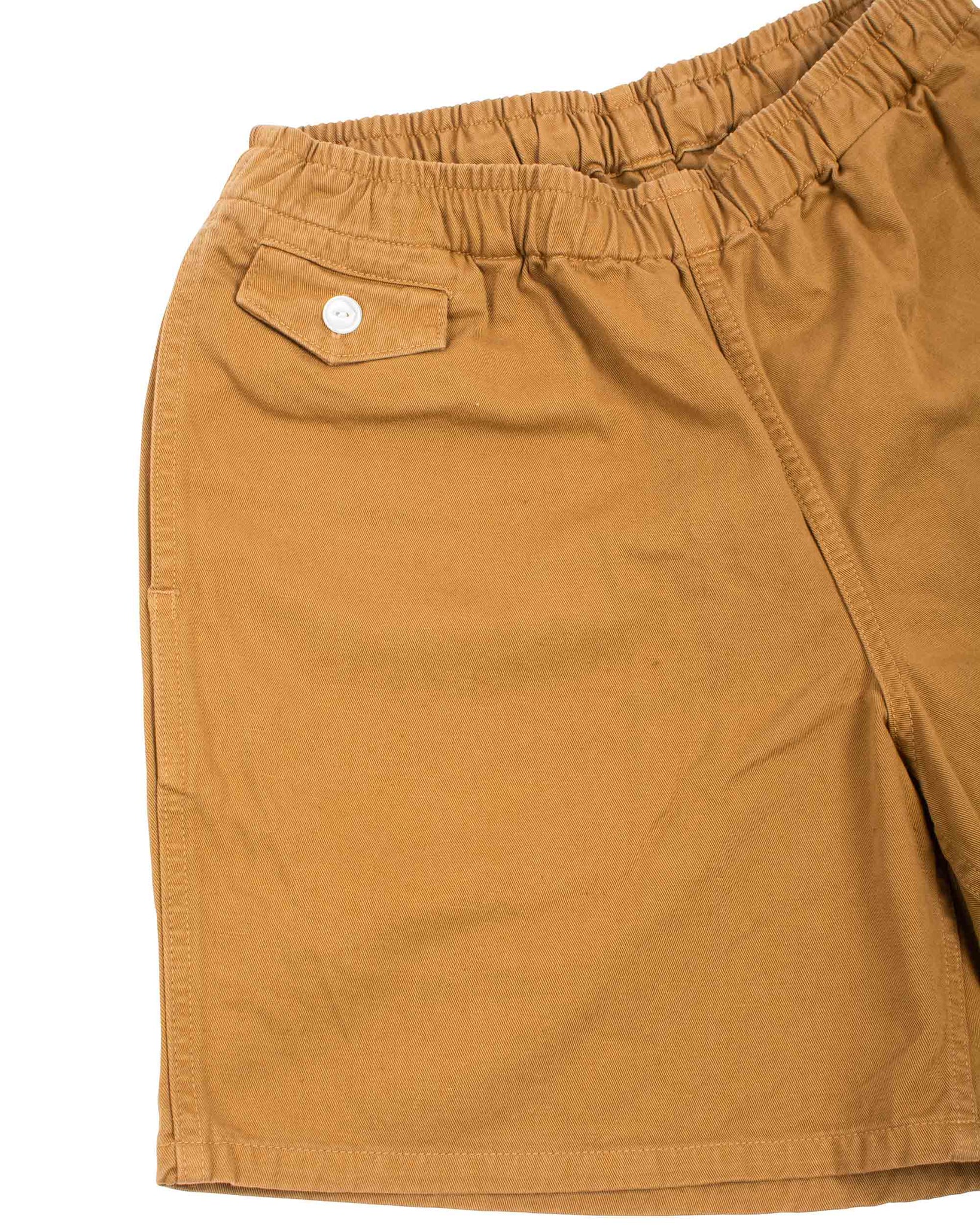 The Real McCoy's MP22015 Cotton Drill Swim Shorts (Over-Dyed) Chestnut