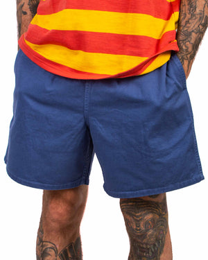 The Real McCoy's MP22015 Cotton Drill Swim Shorts (Over-Dyed) Navy Close