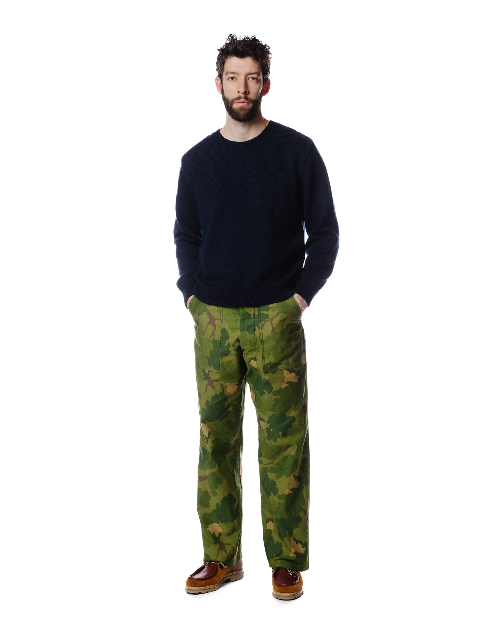 The Real McCoy's MP23001 Camouflage Civilian Trousers / Mitchell Pattern Green Model