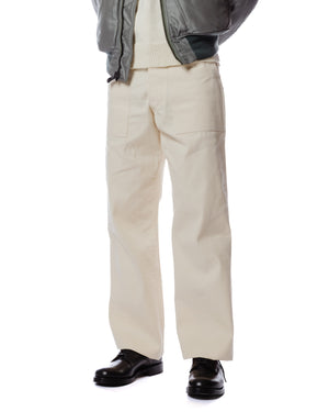 The Real McCoy's MP23017 Utility Trousers / White HBT Ecru Front
