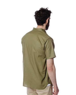 The Real McCoy's MS19017 N-3 Utility Shirt S/S Olive Back