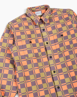 The Real McCoy's MS20103 8HU Horse Blanket Flannel Shirt Orange Details