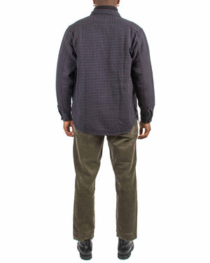 The Real McCoy's MS21102 8HU Houndstooth Flannel Shirt Chale Back