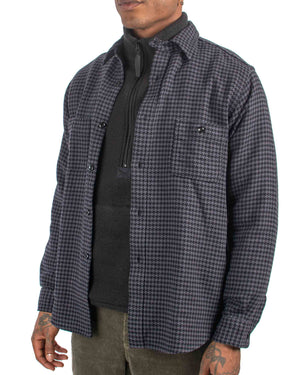 The Real McCoy's MS21102 8HU Houndstooth Flannel Shirt Chale Close