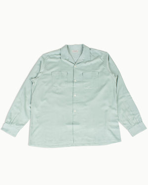 The Real McCoy's MS22004 Open Collar Rayon Shirt Mint