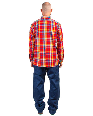 The Real McCoy's MS22005 8HU Check Flannel Shirt Red Back