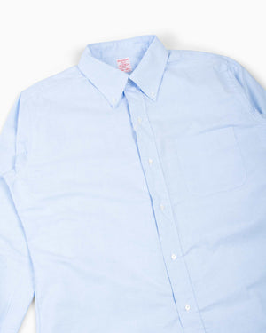 The Real McCoy's MS22008 Joe McCoy Button Down Shirt Light Blue Details