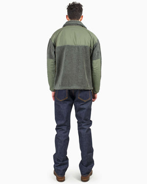 The Real McCoy's MJ22112 Shirt, Cold Weather, Level 3 Sage Green Model Rear