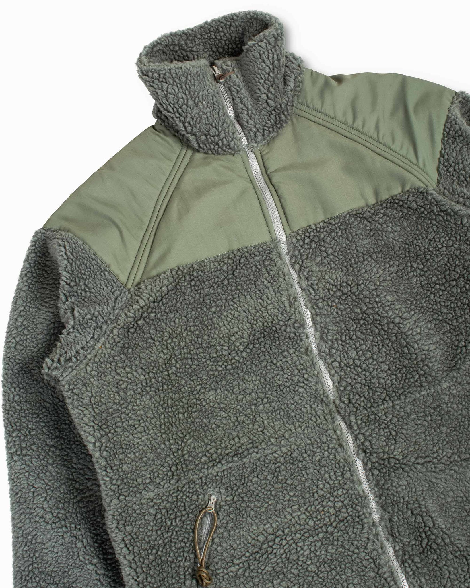 The Real McCoy's MJ22112 Shirt, Cold Weather, Level 3 Sage Green Detail