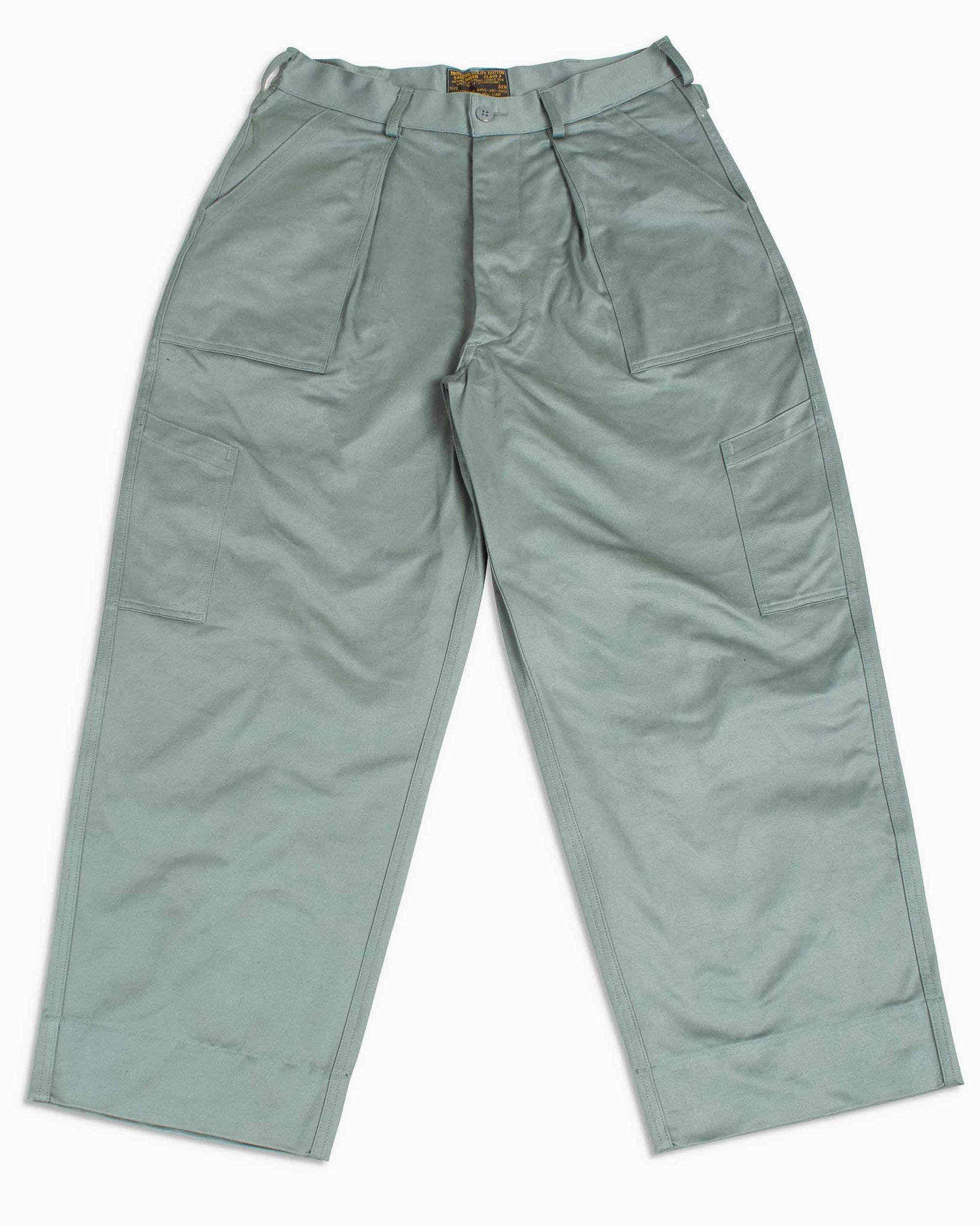 The Real McCoy's MP22103 Trousers, Utility, Cotton / USAF Sage Green