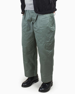 The Real McCoy's MP22103 Trousers, Utility, Cotton / USAF Sage Green Model Side
