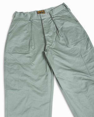 The Real McCoy's MP22103 Trousers, Utility, Cotton / USAF Sage Green Detail