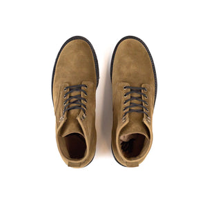 Viberg Scout Boot Bamboo Calf Suede at Shoplostfound in Toronto , top