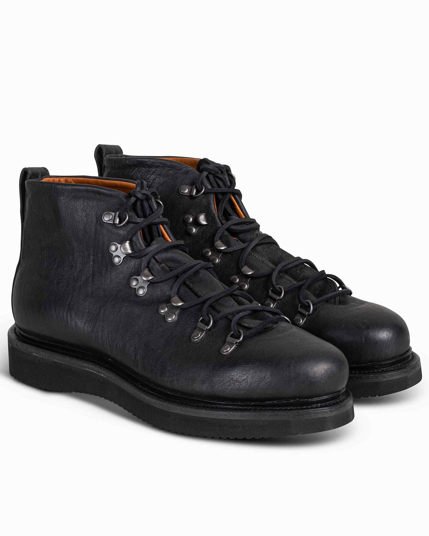 Viberg Hiker Nero Washed Kangaroo Side