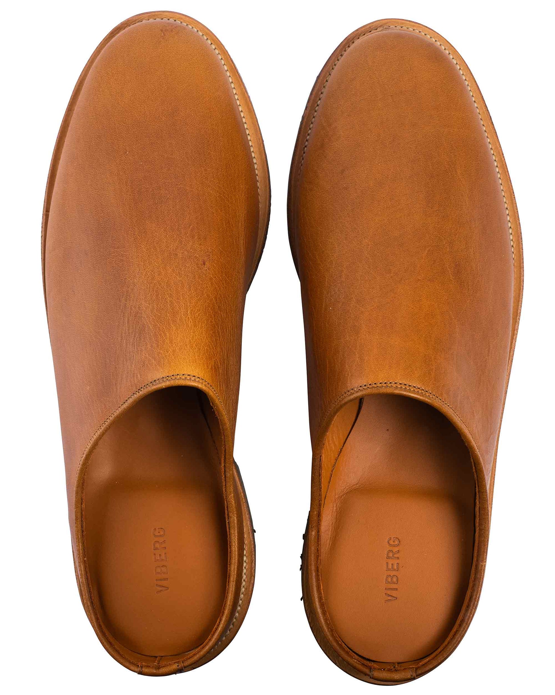 Viberg Mule Noix Eco Grain Top