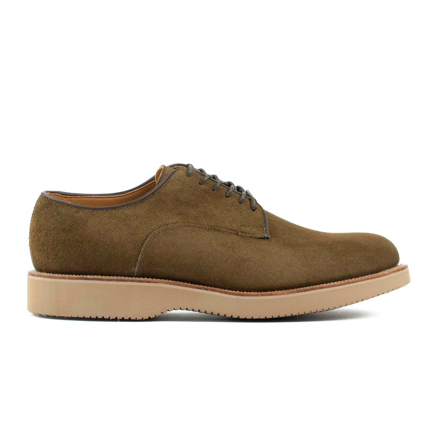 Viberg Mushroom Chamois Roughout Derby Shoe