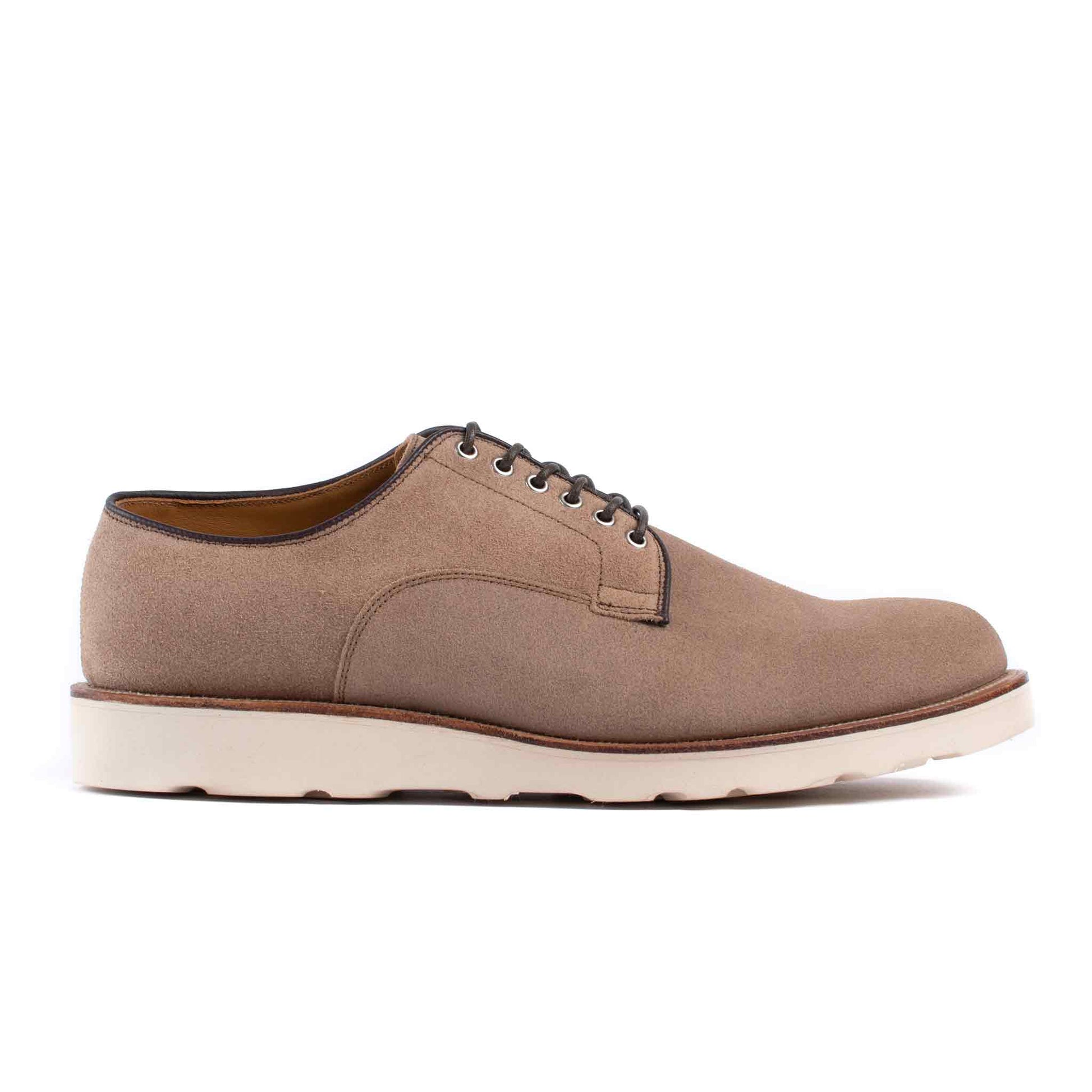 Viberg Natural Chromexcel Roughout Derby Shoe