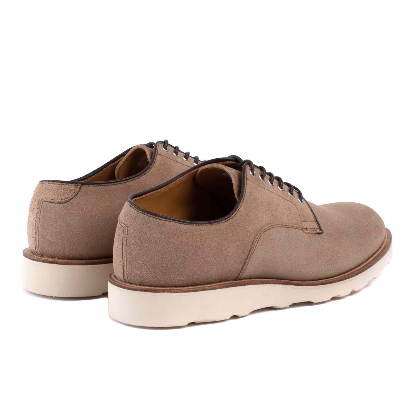 Viberg Natural Chromexcel Roughout Derby Shoe Back