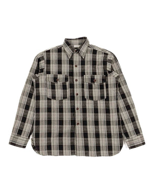 Warehouse Lot. 3022 Flannel Shirt With Chinstrap G Pattern Grey (One Wash)