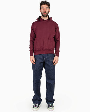 Warehouse Lot. 453 Separate Pocket Set In Hoodie Bordeaux Front