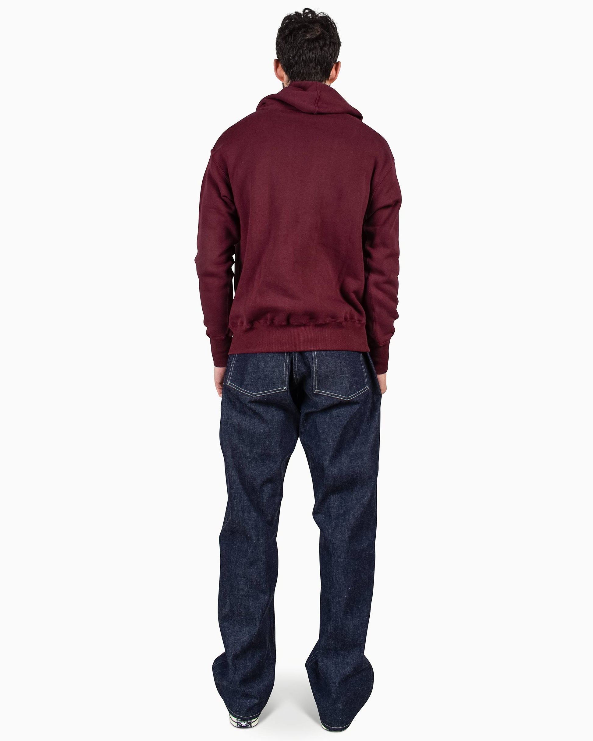 Warehouse Lot. 453 Separate Pocket Set In Hoodie Bordeaux Back