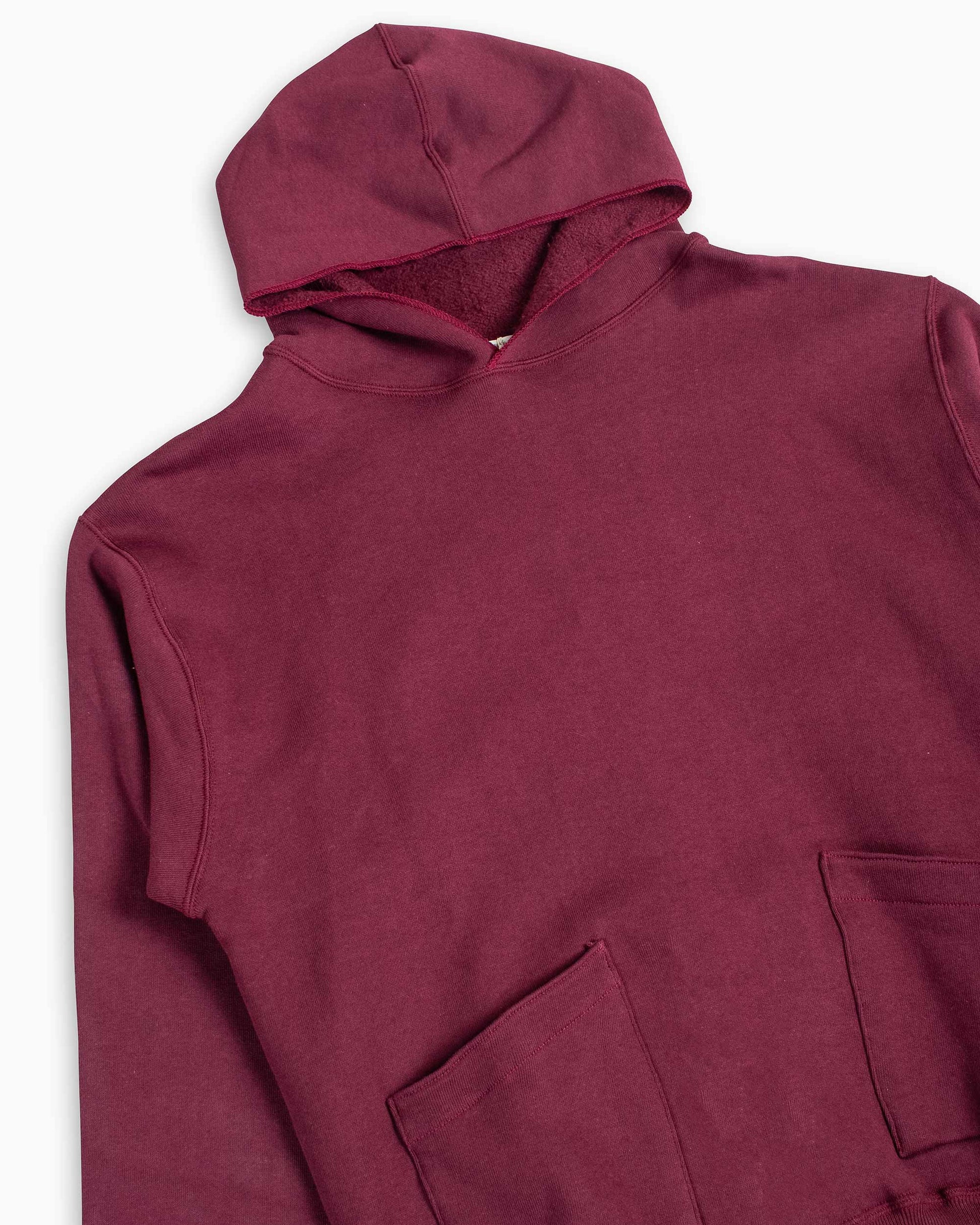 Warehouse Lot. 453 Separate Pocket Set In Hoodie Bordeaux Details