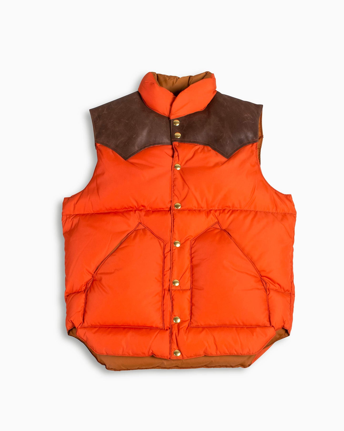 Warehouse x Rocky Mountain Featherbed Nylon Down Vest Brick