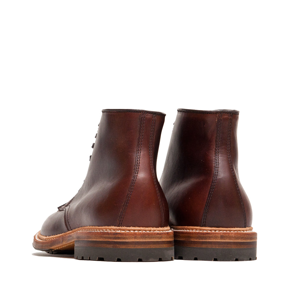 Alden Brown Chromexcel Norwegian Front Blucher Boot With Commando Sole at shoplostfound, back