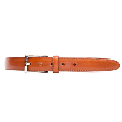 Alden Calf Leather Belt Tan at shoplostfound, front