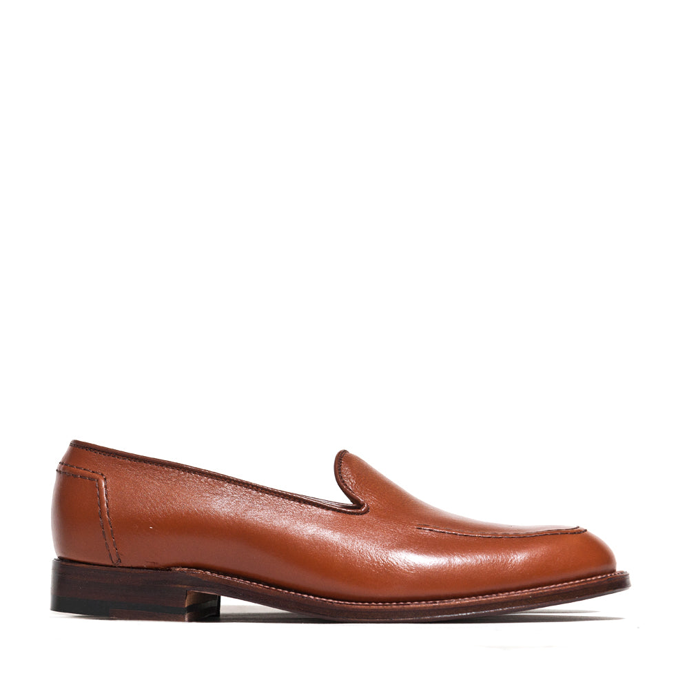 Alden Cognac Lady Calf Slip On With Mocc Stitch at shoplostfound, side