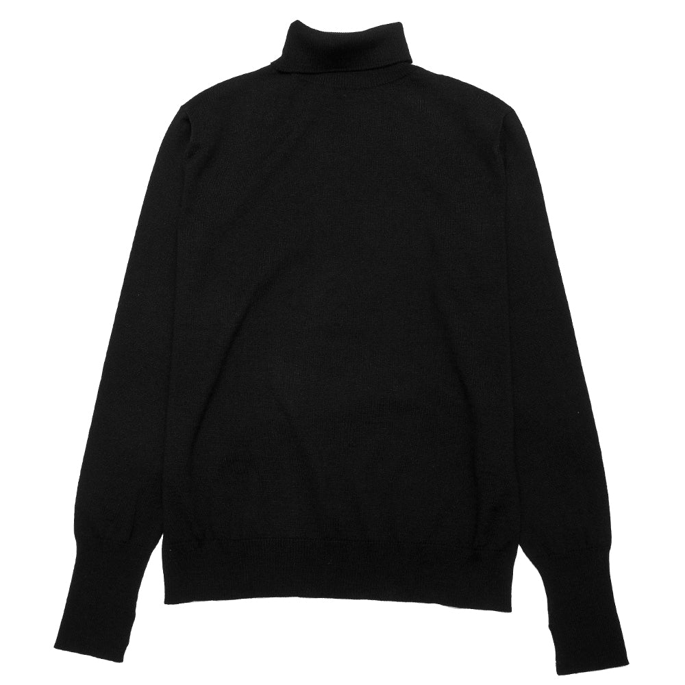 Andersen-Andersen Light Turtleneck Black at shoplostfound, front