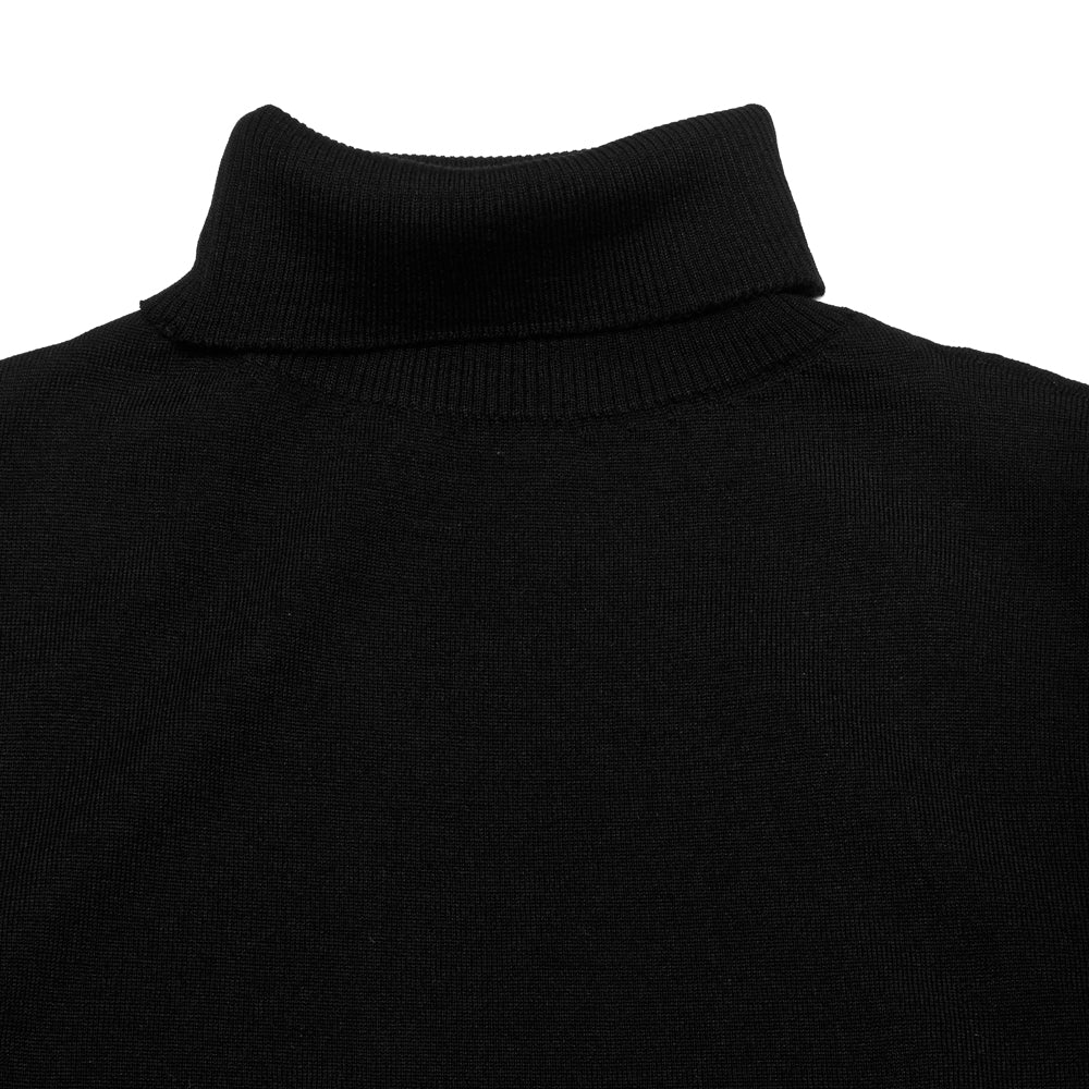 Andersen-Andersen Light Turtleneck Black at shoplostfound, neck