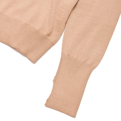 Andersen-Andersen Light Turtleneck Camel at shoplostfound, cuff