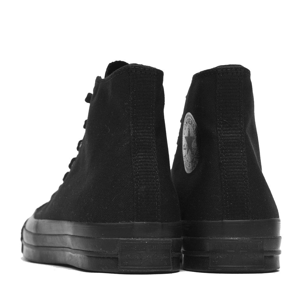 Converse Chuck Taylor 1970s Mono Canvas Black Hi Top 147070C at shoplostfound, back