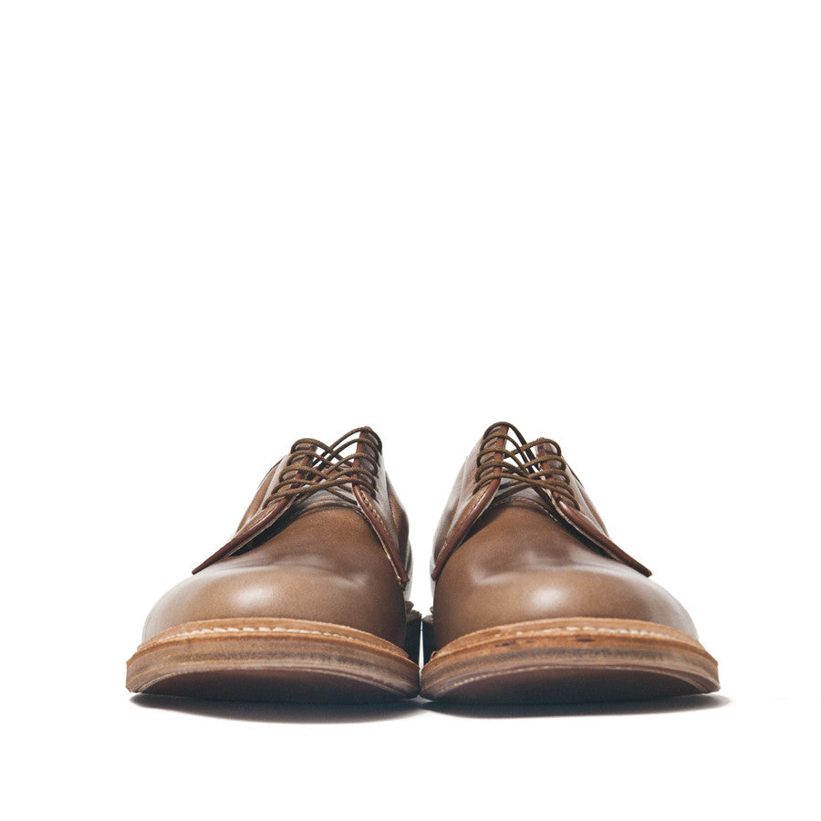 Alden Plain Toe Blucher Natural Chromexcel 9501 at shoplostfound in Toronto, profile