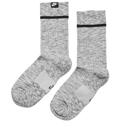 Nike Essential Socks Wolf Grey/White at shoplostfound, front