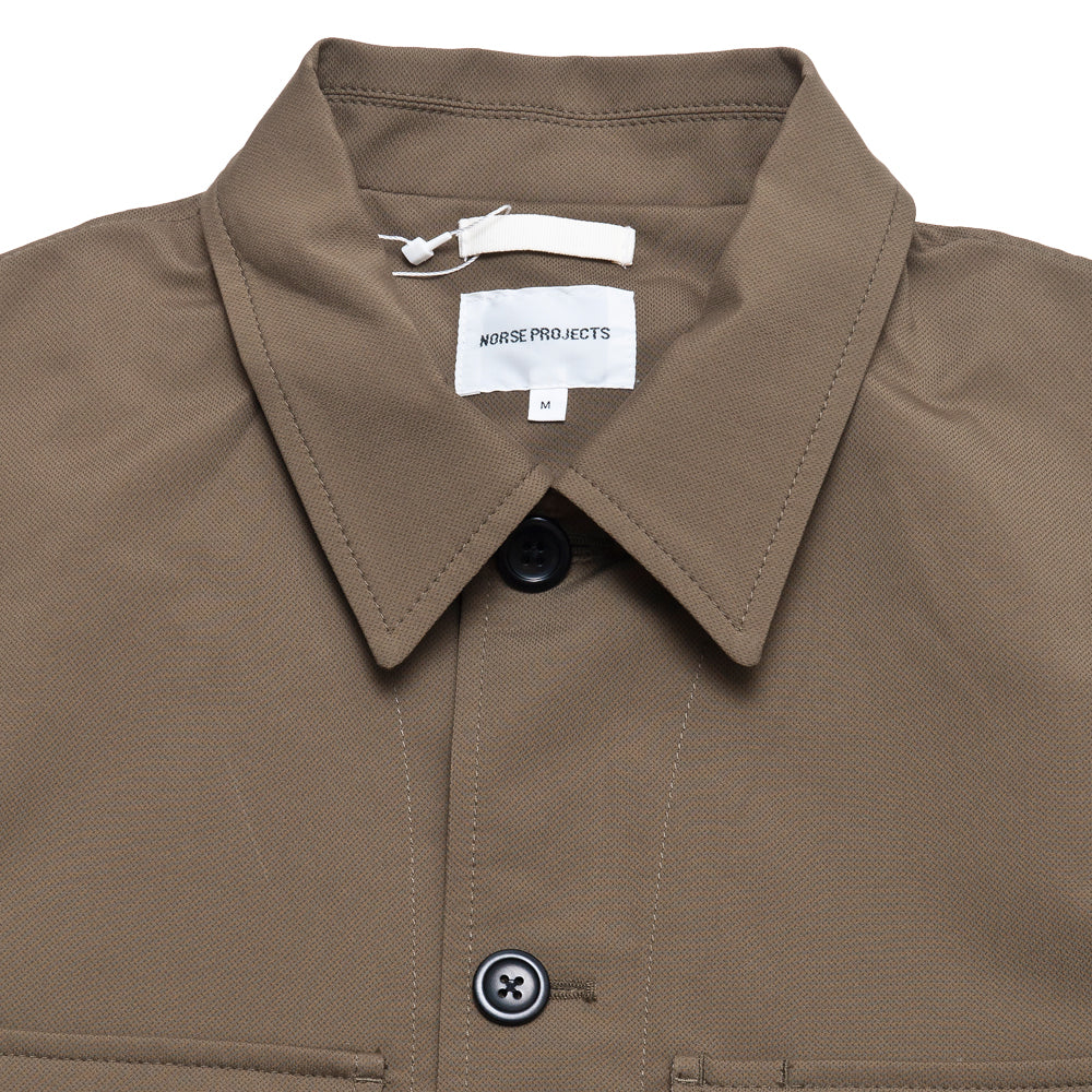 Norse Projects Kyle Travel Utility Khaki at shoplostfound, neck