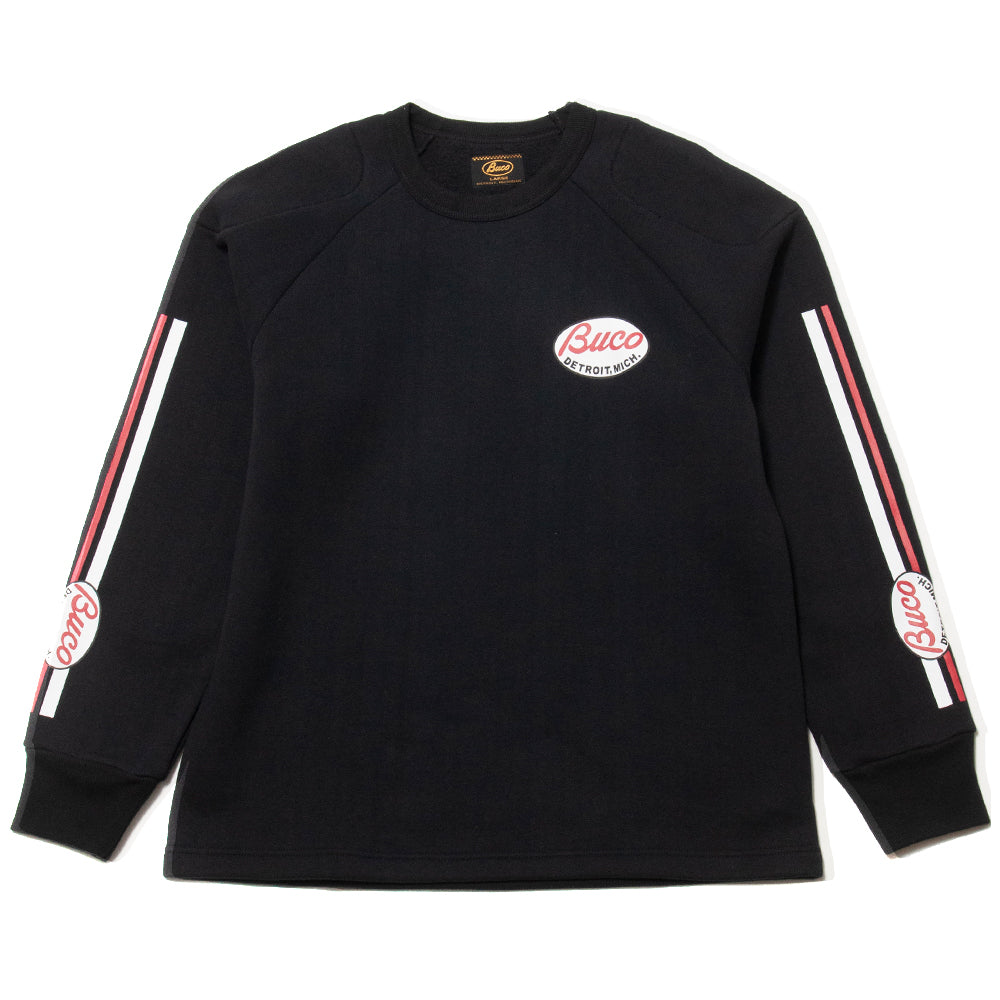 The Real McCoy’s Buco Padded Sweatshirt Black at shoplostfound, front