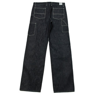 The Real McCoy's 8HU Denim Double-Knee Work Trousers Indigo MP19017 at shoplostfound, back