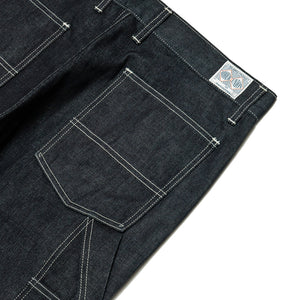 The Real McCoy's 8HU Denim Double-Knee Work Trousers Indigo MP19017 at shoplostfound, details